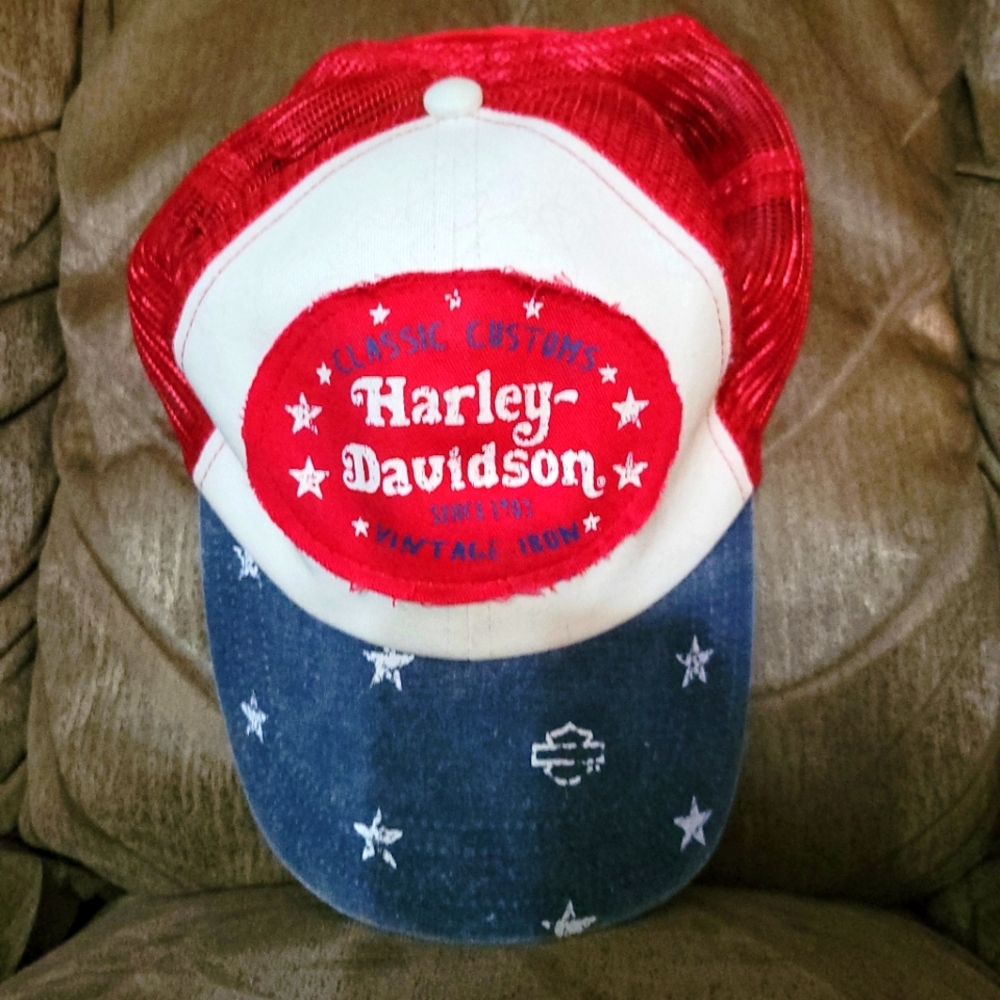 Harley Davidson Patriotic Hat